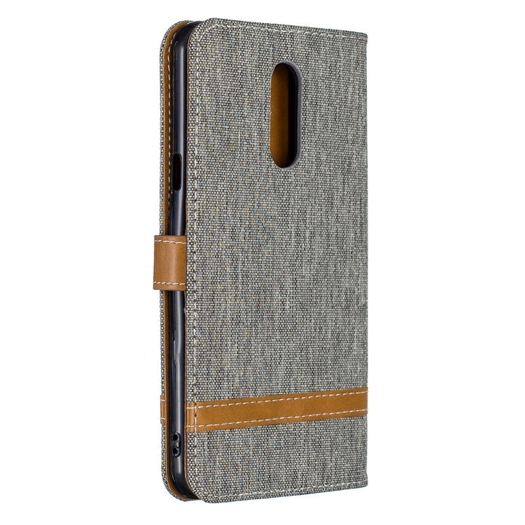 Color Matching Denim Texture Leather Case for LG Stylo 5, with Holder & Card Slots & Wallet & Lanyard