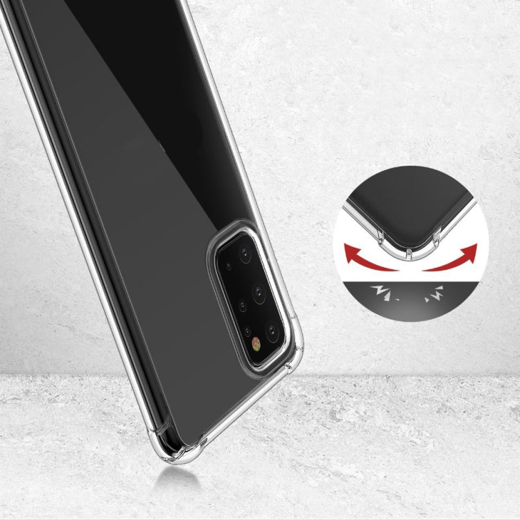 For Samsung Galaxy M80S/A91/S10 Lite1 Four-Corner Anti-Drop Ultra-Thin Transparent TPU Phone Case(Transparent)
