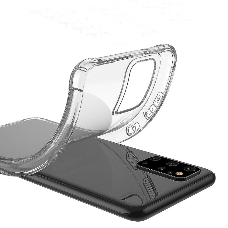 For Samsung Galaxy M60S/A81/note 10 Lite Four-Corner Anti-Drop Ultra-Thin Transparent TPU Phone Case(Transparent)