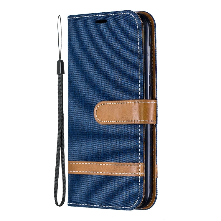 Color Matching Denim Texture Leather Case for Nokia 4.2, with Holder & Card Slots & Wallet & Lanyard