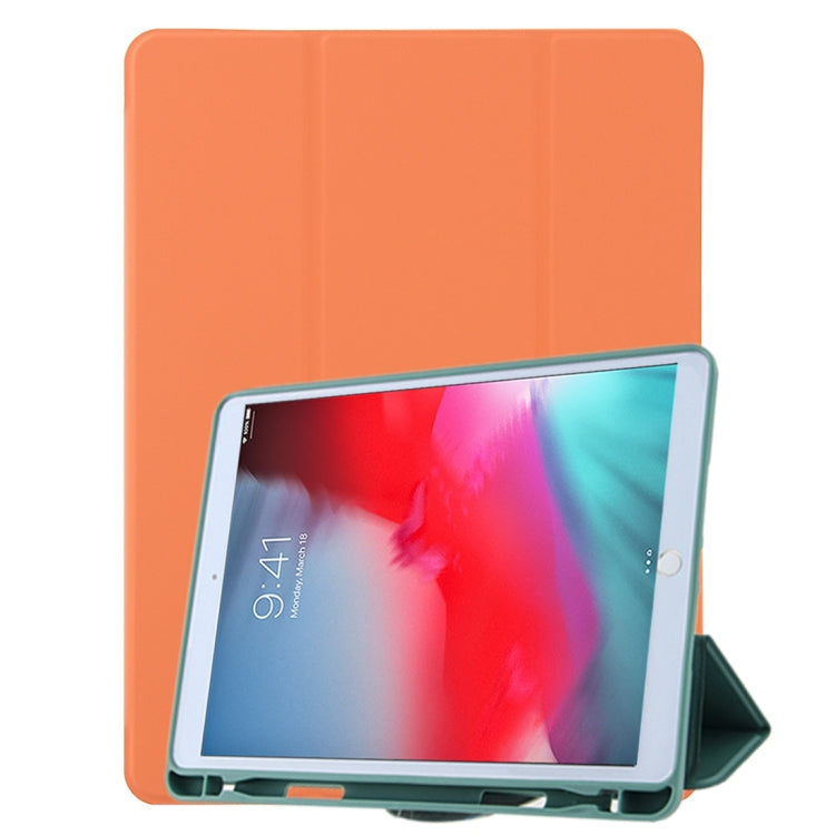 For iPad 9.7(2018) / (2017) / Air 2 / Air Honeycomb Ventilation Foldable Deformation Horizontal Flip PU Leather Case with 3-Folding Holder & Pen Slot  & Smart Sleep / Wake-up