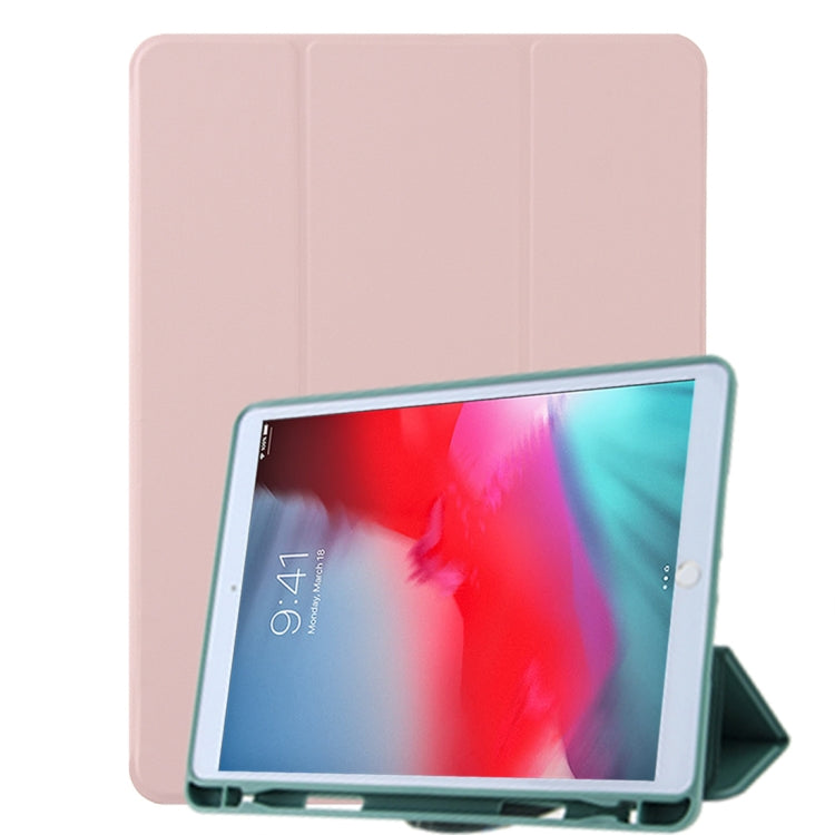 For iPad 9.7(2018) / (2017) / Air 2 / Air Honeycomb Ventilation Foldable Deformation Horizontal Flip PU Leather Case with 3-Folding Holder & Pen Slot  & Smart Sleep / Wake-up