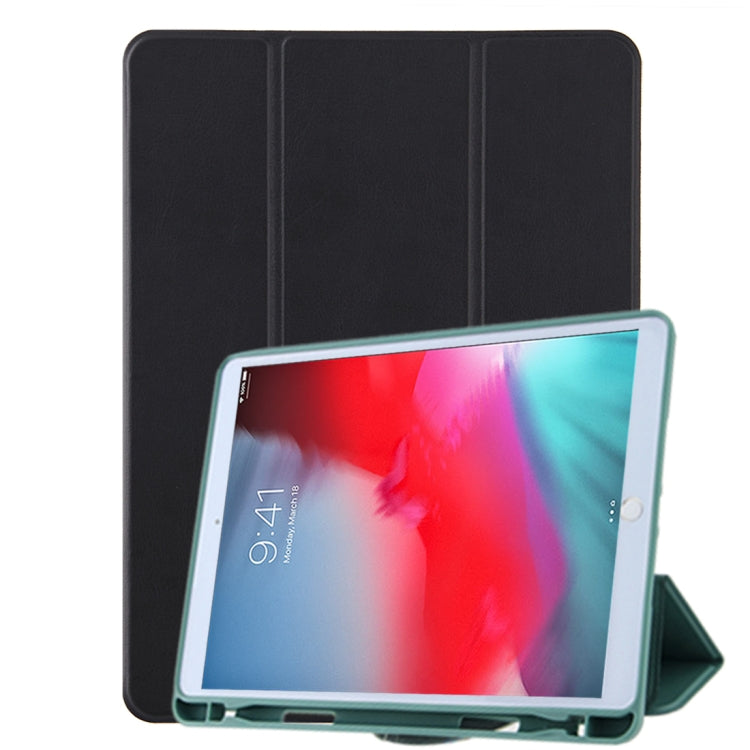 For iPad 9.7(2018) / (2017) / Air 2 / Air Honeycomb Ventilation Foldable Deformation Horizontal Flip PU Leather Case with 3-Folding Holder & Pen Slot  & Smart Sleep / Wake-up