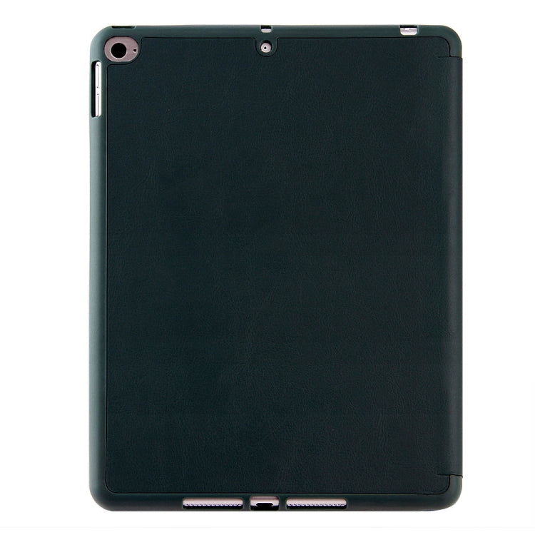 For iPad 9.7(2018) / (2017) / Air 2 / Air Honeycomb Ventilation Foldable Deformation Horizontal Flip PU Leather Case with 3-Folding Holder & Pen Slot  & Smart Sleep / Wake-up