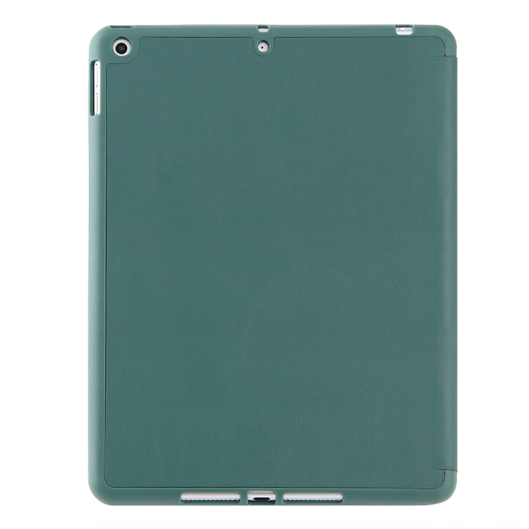 For iPad 10.2 Honeycomb Ventilation Foldable Deformation Horizontal Flip PU Leather Case with 3-Folding Holder & Pen Slot & Smart Sleep / Wake-up