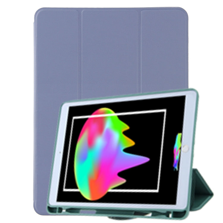 For iPad 10.2 Honeycomb Ventilation Foldable Deformation Horizontal Flip PU Leather Case with 3-Folding Holder & Pen Slot & Smart Sleep / Wake-up