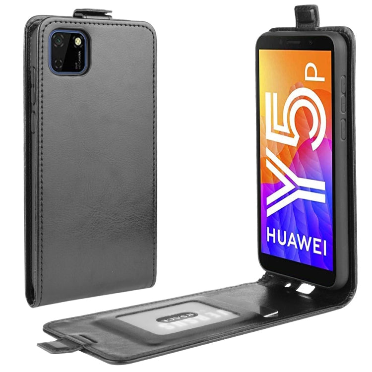 For Huawei Y5p/Honor 9S R64 Texture Single Vertical Flip Leather Protective Case with Card Slots & Photo Frame