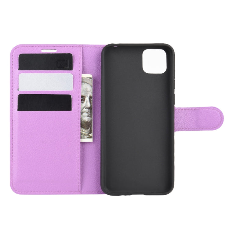 For Huawei Y5p/Honor 9S Litchi Texture Horizontal Flip Protective Case with Holder & Card Slots & Wallet