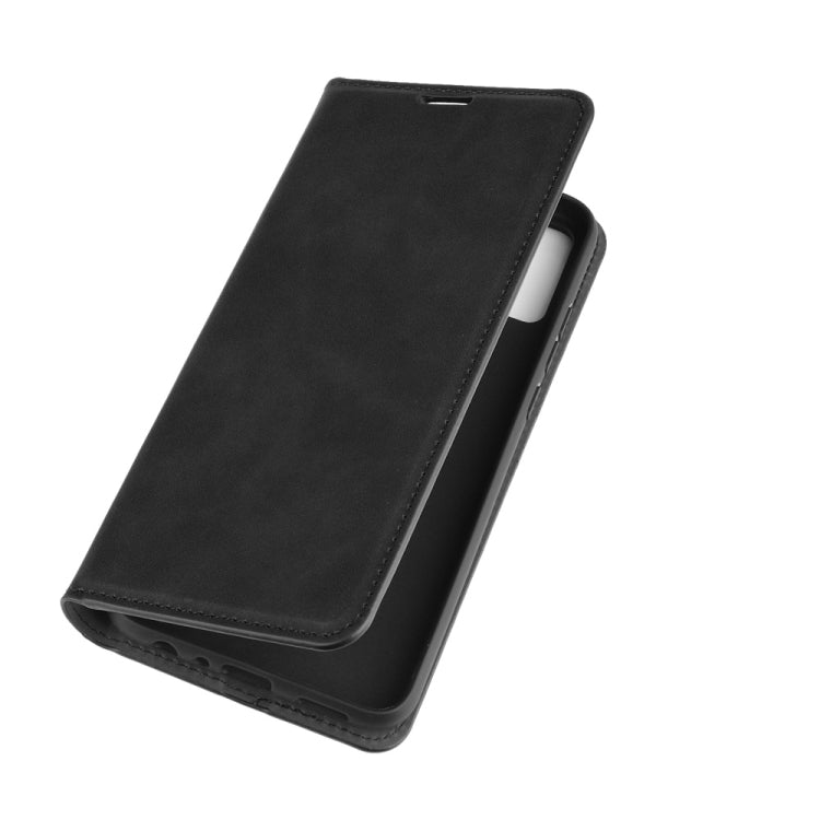 For Huawei Honor 9X lite Retro-skin Business Magnetic Suction Leather Case with Holder & Card Slots & Wallet