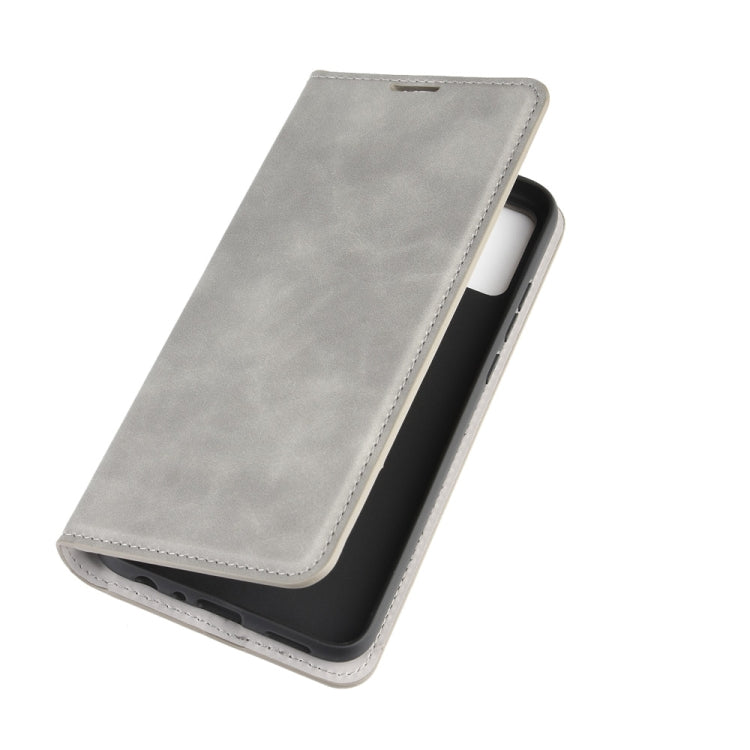 For Huawei Honor 9X lite Retro-skin Business Magnetic Suction Leather Case with Holder & Card Slots & Wallet