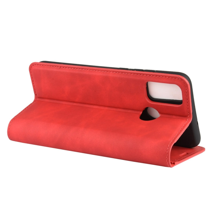 For Huawei Honor 9X lite Retro-skin Business Magnetic Suction Leather Case with Holder & Card Slots & Wallet