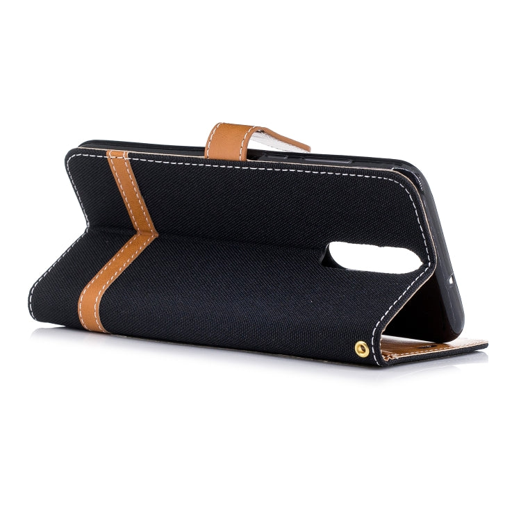 Color Matching Denim Texture Leather Case for Huawei Mate 10 Lite, with Holder & Card Slots & Wallet & Lanyard