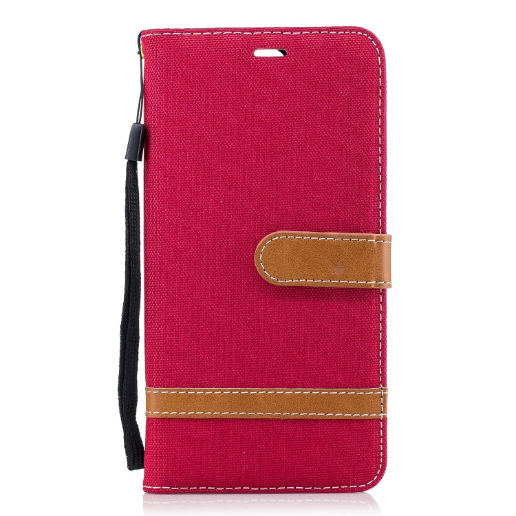 Color Matching Denim Texture Leather Case for Huawei Mate 10 Lite, with Holder & Card Slots & Wallet & Lanyard