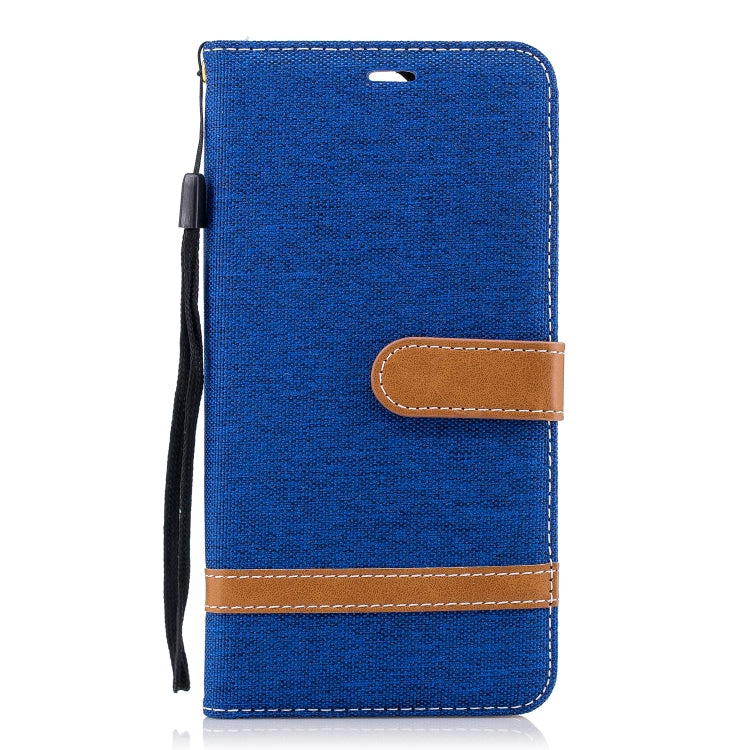 Color Matching Denim Texture Leather Case for Huawei Mate 10 Lite, with Holder & Card Slots & Wallet & Lanyard