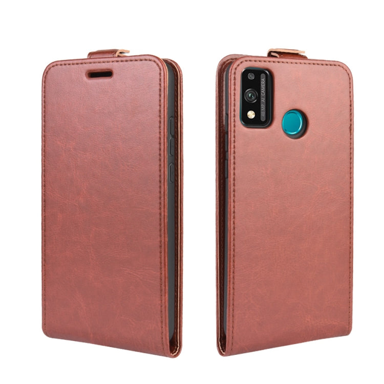 For Huawei Honor 9X lite R64 Texture Single Vertical Flip Leather Protective Case with Card Slots & Photo Frame