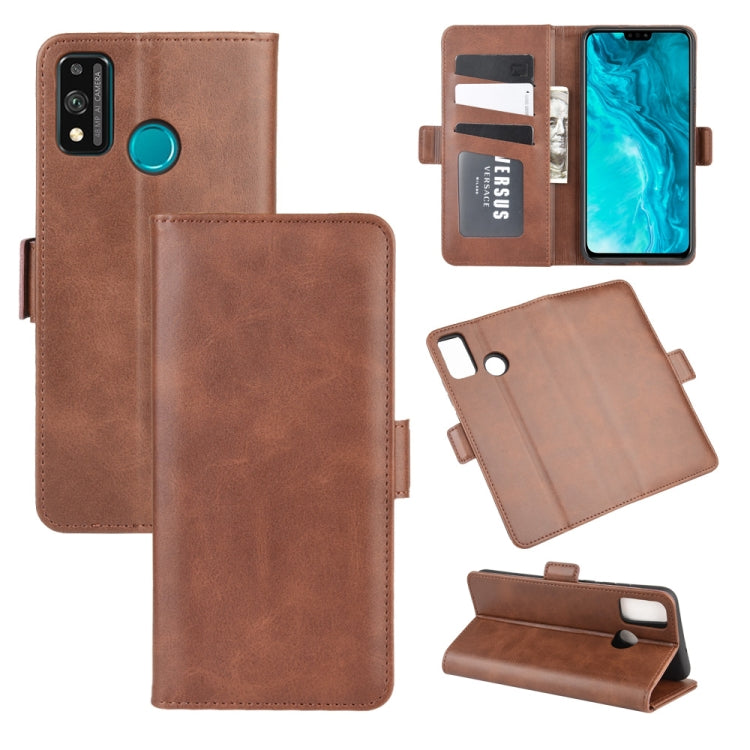 For Huawei Honor 9X lite Dual-side Magnetic Buckle Horizontal Flip Leather Case with Holder & Card Slots & Wallet