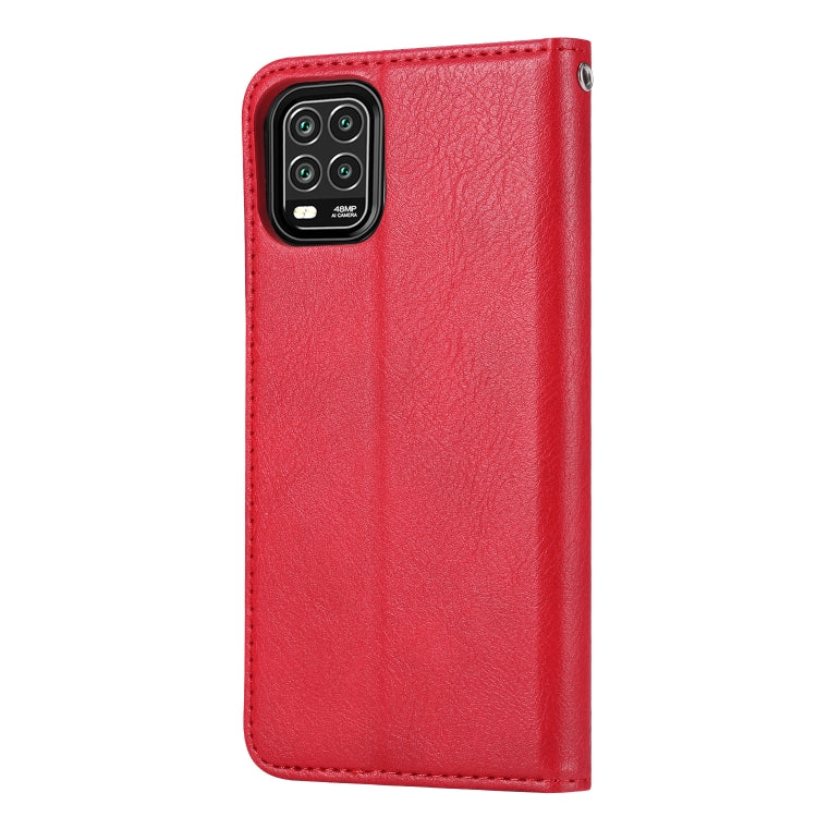For Xiaomi Mi 10 Lite Knead Skin Texture Horizontal Flip Leather Case , with Photo Frame & Holder & Card Slots & Wallet