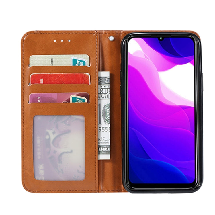 For Xiaomi Mi 10 Lite Knead Skin Texture Horizontal Flip Leather Case , with Photo Frame & Holder & Card Slots & Wallet