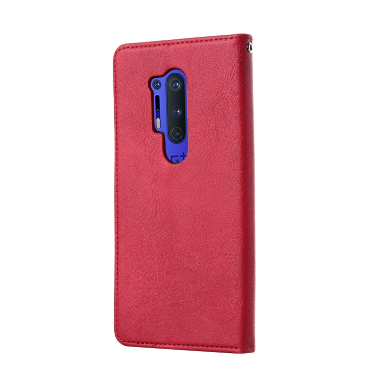 For OnePlus 8 Pro Knead Skin Texture Horizontal Flip Leather Case with Photo Frame & Holder & Card Slots & Wallet