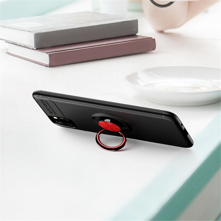 For Huawei Y5P Metal Ring Holder 360 Degree Rotating TPU Case