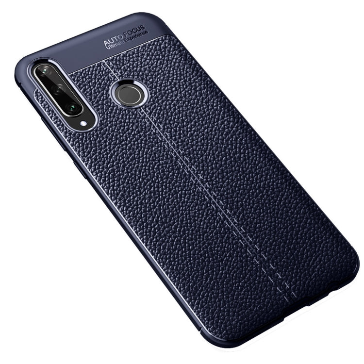 For Huawei Y6P Litchi Texture TPU Shockproof Case