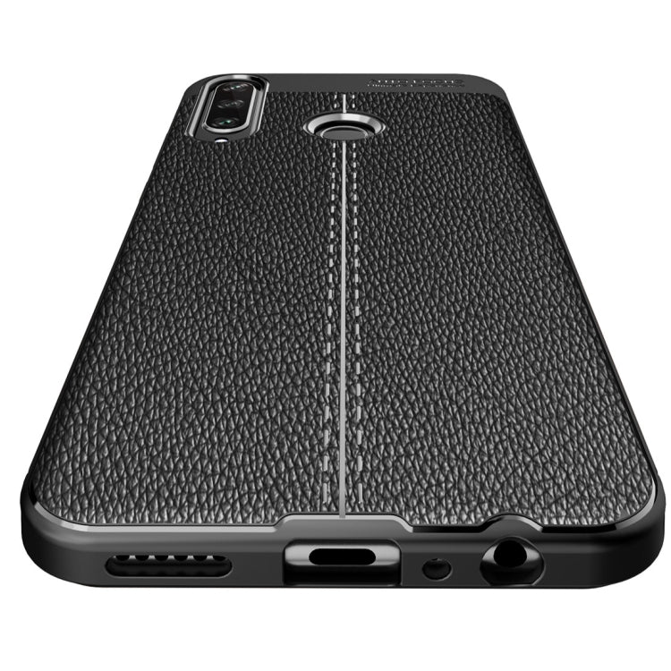 For Huawei Y6P Litchi Texture TPU Shockproof Case