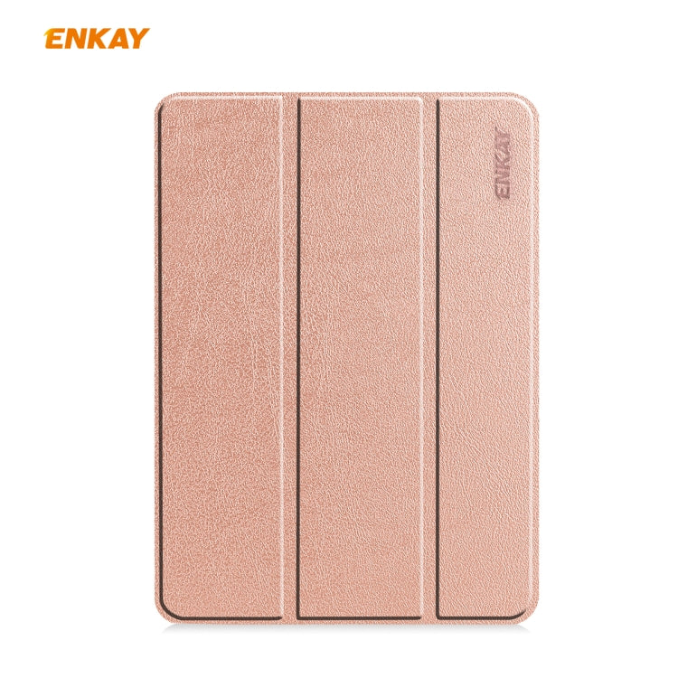 For iPad Pro 11 2022 / 2020 / 2021 ENKAY ENK-8001 Denim Pattern Horizontal Flip Leather Smart Tablet Case with Holder