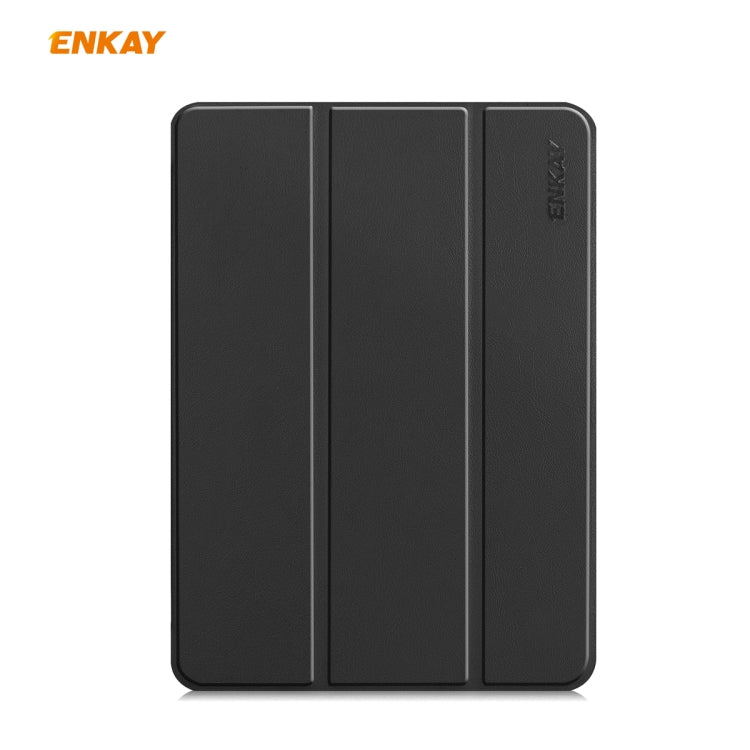 For iPad Pro 11 2022 / 2020 / 2021 ENKAY ENK-8001 Denim Pattern Horizontal Flip Leather Smart Tablet Case with Holder