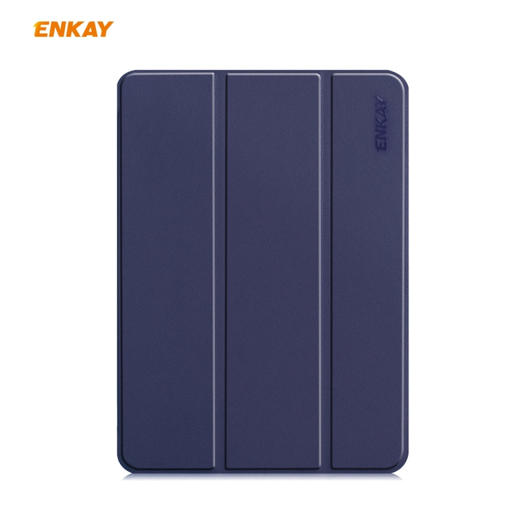 For iPad Pro 11 2022 / 2020 / 2021 ENKAY ENK-8001 Denim Pattern Horizontal Flip Leather Smart Tablet Case with Holder