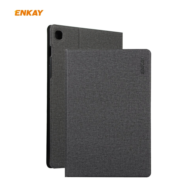 For Samsung Galaxy Tab S6 Lite P610 / P615 / Tab S6 Lite 2022 / P613 / P619 ENKAY Coarse Cloth Leather Smart Tablet Case
