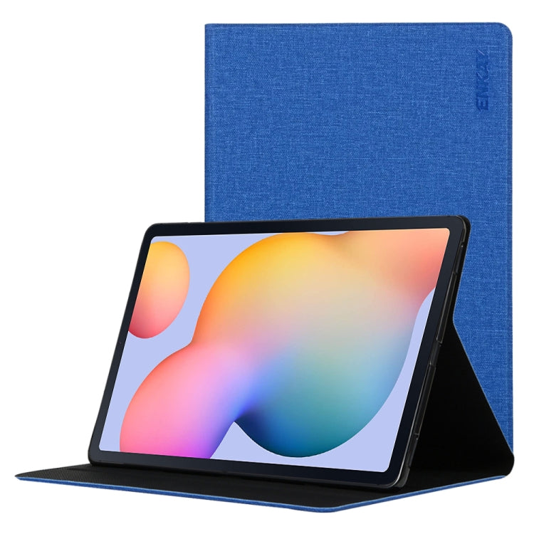 For Samsung Galaxy Tab S6 Lite P610 / P615 / Tab S6 Lite 2022 / P613 / P619 ENKAY Coarse Cloth Leather Smart Tablet Case