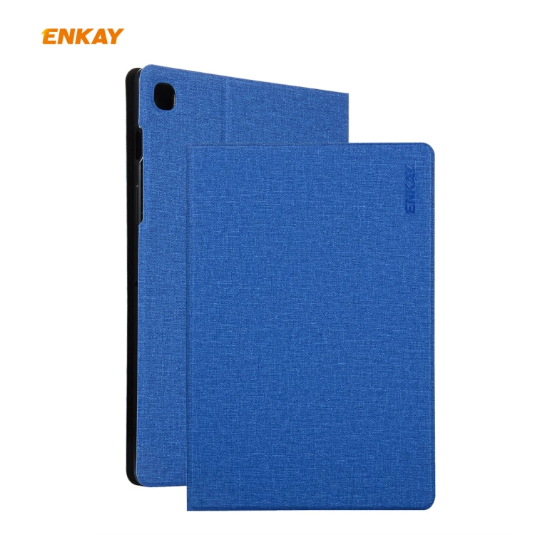 For Samsung Galaxy Tab S6 Lite P610 / P615 / Tab S6 Lite 2022 / P613 / P619 ENKAY Coarse Cloth Leather Smart Tablet Case