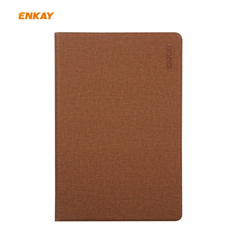 For Samsung Galaxy Tab S6 Lite P610 / P615 / Tab S6 Lite 2022 / P613 / P619 ENKAY Coarse Cloth Leather Smart Tablet Case