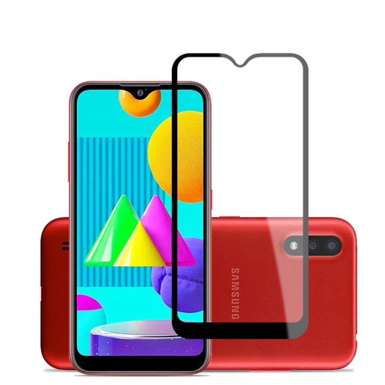 For Samsung Galaxy M01 mocolo 0.33mm 9H 2.5D Full Glue Tempered Glass Film