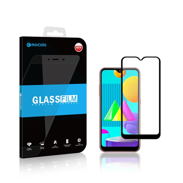 For Samsung Galaxy M01 mocolo 0.33mm 9H 2.5D Full Glue Tempered Glass Film