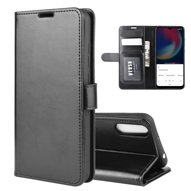 For Wiko view 4/ 4 lite R64 Texture Single Horizontal Flip Protective Case with Holder & Card Slots & Wallet& Photo Frame