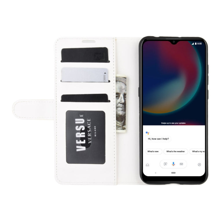 For Wiko view 4/ 4 lite R64 Texture Single Horizontal Flip Protective Case with Holder & Card Slots & Wallet& Photo Frame