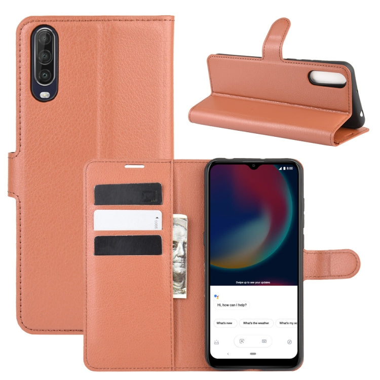 For Wiko view 4/ 4 lite Litchi Texture Horizontal Flip Protective Case with Holder & Card Slots & Wallet