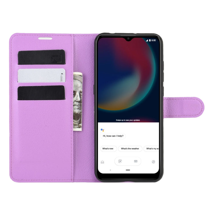 For Wiko view 4/ 4 lite Litchi Texture Horizontal Flip Protective Case with Holder & Card Slots & Wallet