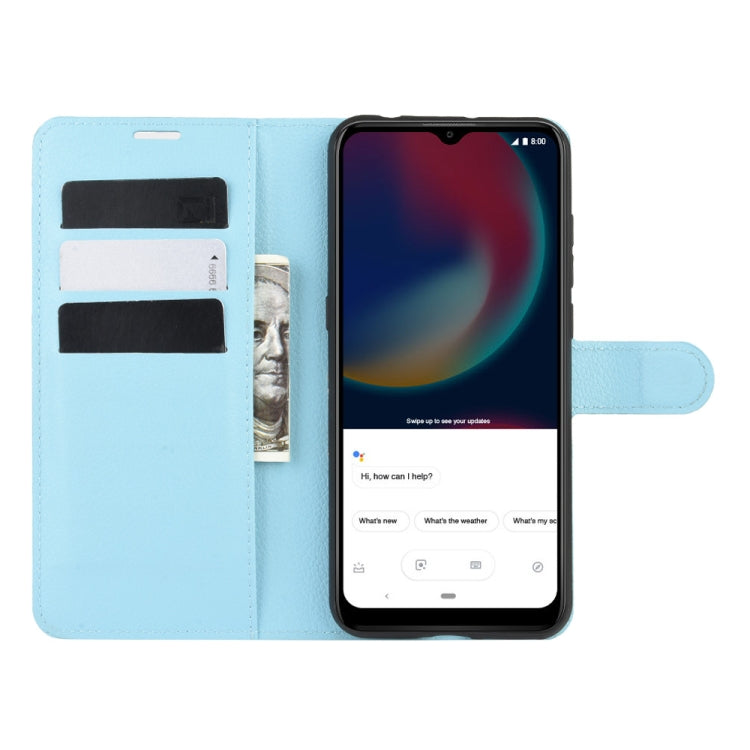 For Wiko view 4/ 4 lite Litchi Texture Horizontal Flip Protective Case with Holder & Card Slots & Wallet