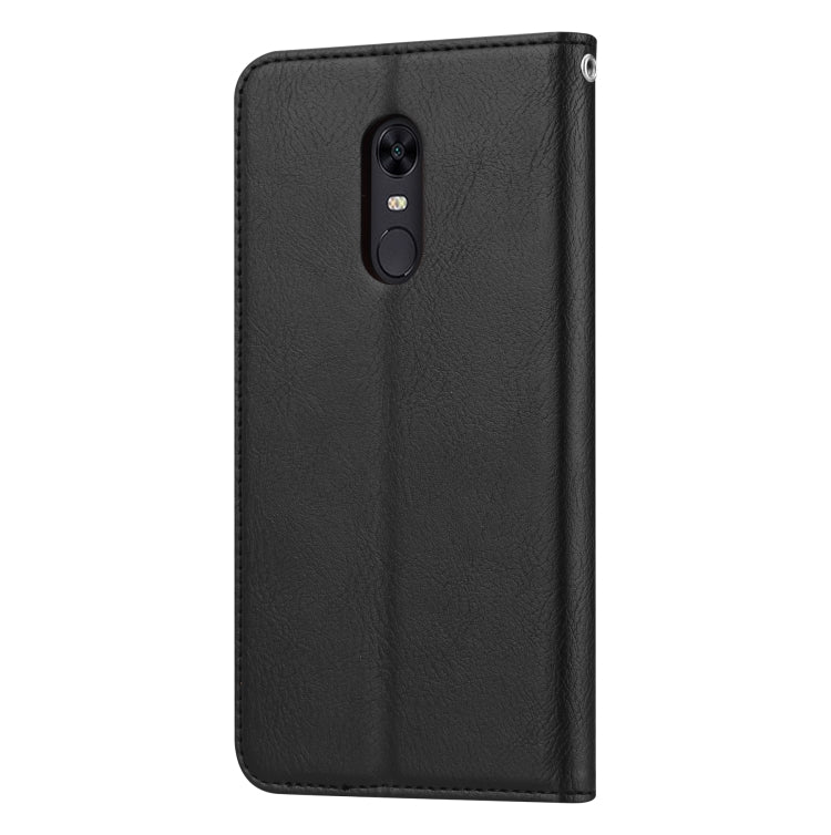 Knead Skin Texture Horizontal Flip Leather Case for OnePlus 6T, with Photo Frame & Holder & Card Slots & Wallet