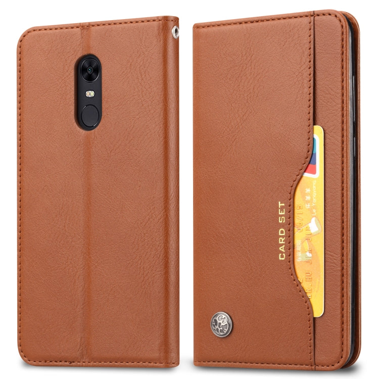 Knead Skin Texture Horizontal Flip Leather Case for OnePlus 6T, with Photo Frame & Holder & Card Slots & Wallet
