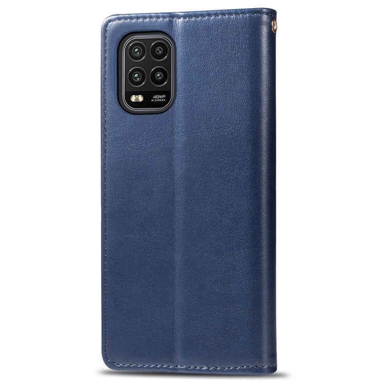 For Xiaomi Mi 10 Lite 5G Retro Solid Color Leather Buckle Phone Case with Lanyard & Photo Frame & Card Slot & Wallet & Stand Function