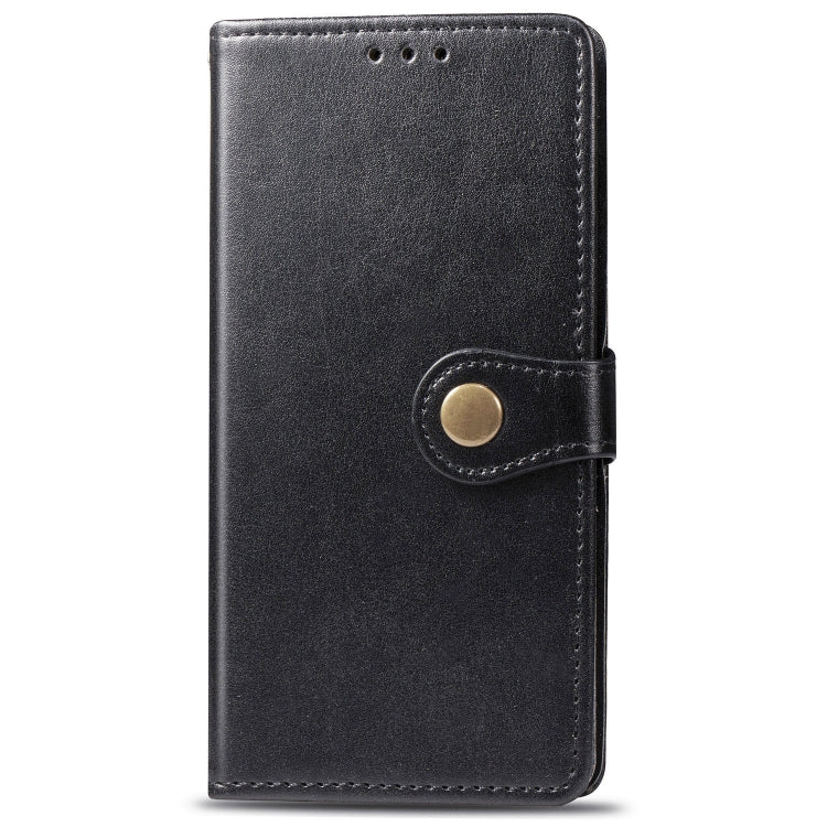 For Xiaomi Mi 10 Lite 5G Retro Solid Color Leather Buckle Phone Case with Lanyard & Photo Frame & Card Slot & Wallet & Stand Function