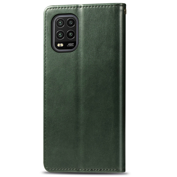 For Xiaomi Mi 10 Lite 5G Retro Solid Color Leather Buckle Phone Case with Lanyard & Photo Frame & Card Slot & Wallet & Stand Function