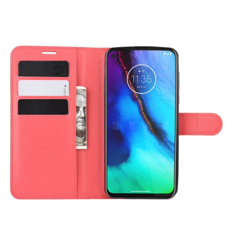 For Motorola Moto G Stylus Litchi Texture Horizontal Flip Protective Case with Holder & Card Slots & Wallet