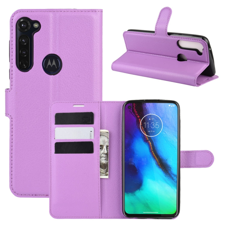 For Motorola Moto G Stylus Litchi Texture Horizontal Flip Protective Case with Holder & Card Slots & Wallet