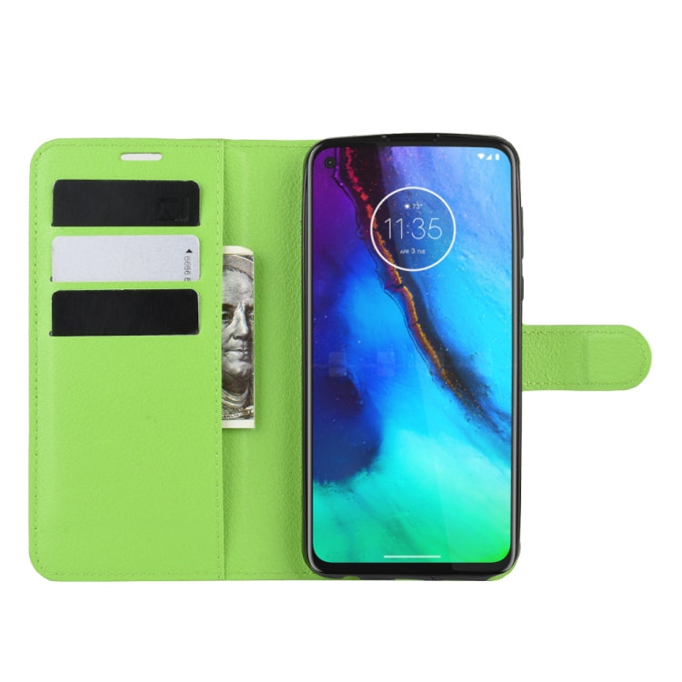 For Motorola Moto G Stylus Litchi Texture Horizontal Flip Protective Case with Holder & Card Slots & Wallet