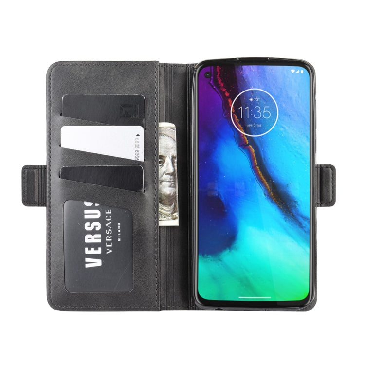 For Motorola Moto G Stylus Dual-side Magnetic Buckle Horizontal Flip Leather Case with Holder & Card Slots & Wallet