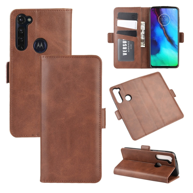 For Motorola Moto G Stylus Dual-side Magnetic Buckle Horizontal Flip Leather Case with Holder & Card Slots & Wallet